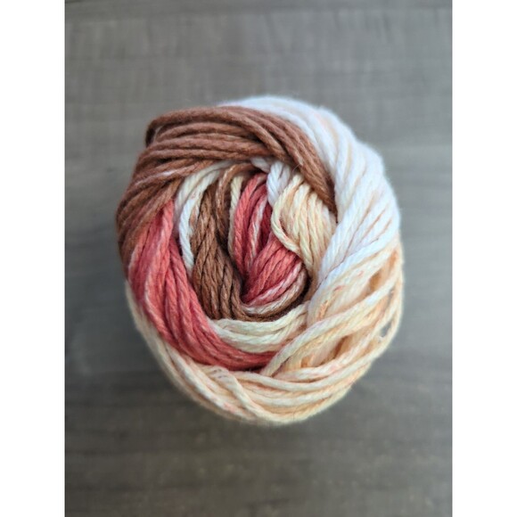 Lily Sugar n Cream Yarn Natural Stripes 2018 2 oz 95 yds 102021 Skein Cotton New - Picture 5 of 5